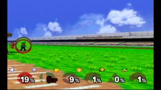 Super Smash Bros Melee Debug Menu Fun - Mewtwo Peach Pikachu Link Luigi vs Master Hand
