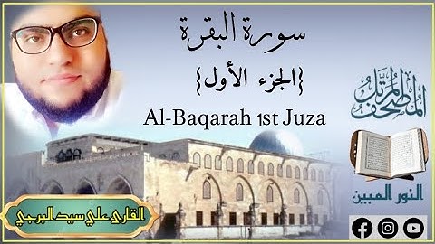 المصحف المرتل | الجزء الأول من سورة البقرة القارئ علي سيد البرجي Part One Surat Al-Baqarah