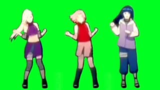 Anime Green Screen: Shinobi Sisters Dancing