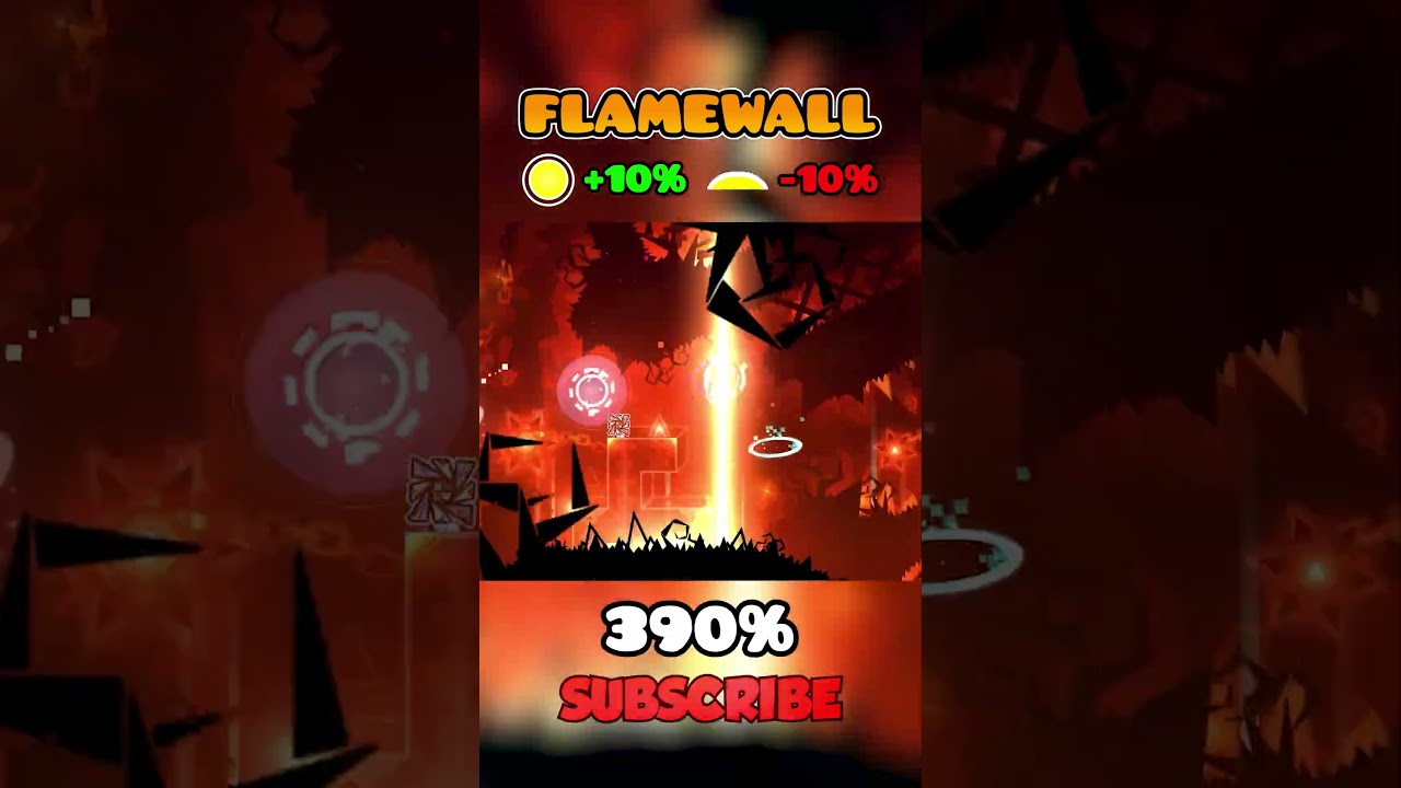 Flamewall with Speed Modifiers #geometrydash