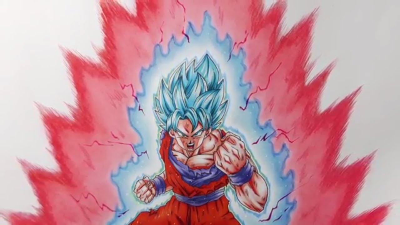 COMO DESENHAR GOKU SUPER SAYAJIN BLUE Dragon Ball Super, By Drawing  Animes/Mangá