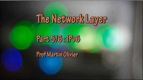 Computer networks - Layer 3 Part 5: IPv6