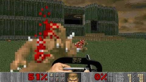 Doom 2 (PC DOS) - Map01 (Entryway)