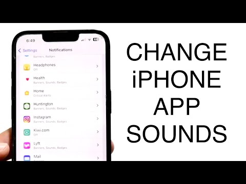 How To Change Individual App Notification Sound On iOS 17!