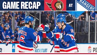 GAME HIGHLIGHTS: New York Rangers vs Ottawa Senators (4/15/24)