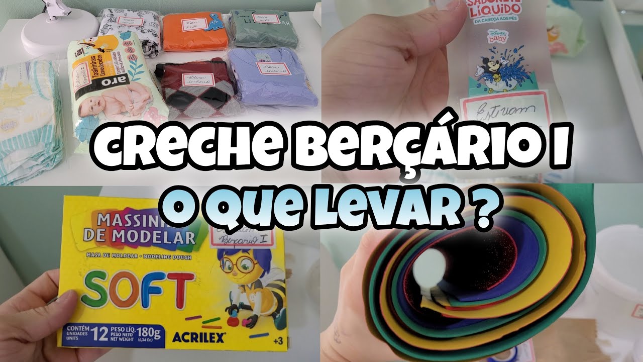 CRECHE PUBLICA BERÇÁRIO I 2022 O QUE PEDIRAM PRA LEVAR? LISTA COMPLETA
