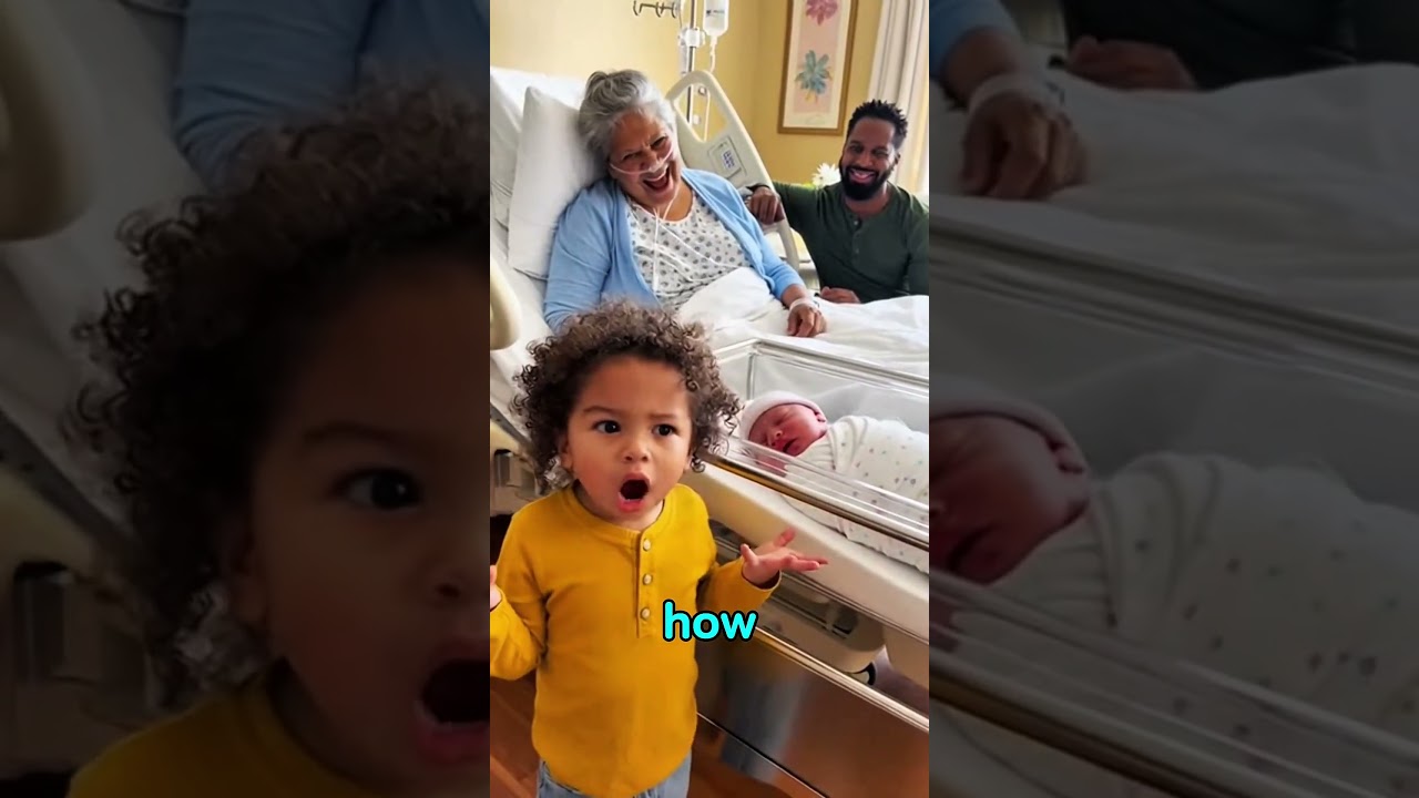 Grandma is old, so baby confused 😕 