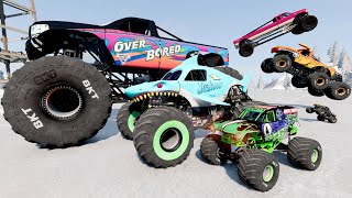 Big & Small Monster Trucks Mud Battle #33 | BeamNG Drive  Griff's Garage