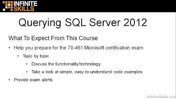 Microsoft SQL Server 2012 Certification Training Exam 70-461 - learn Microsoft 70-461