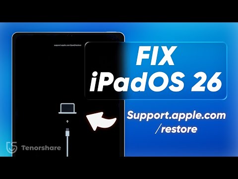 Fix iPad Stuck on support.apple.com/restore During iPadOS 26 Update | 3 Easy Solutions