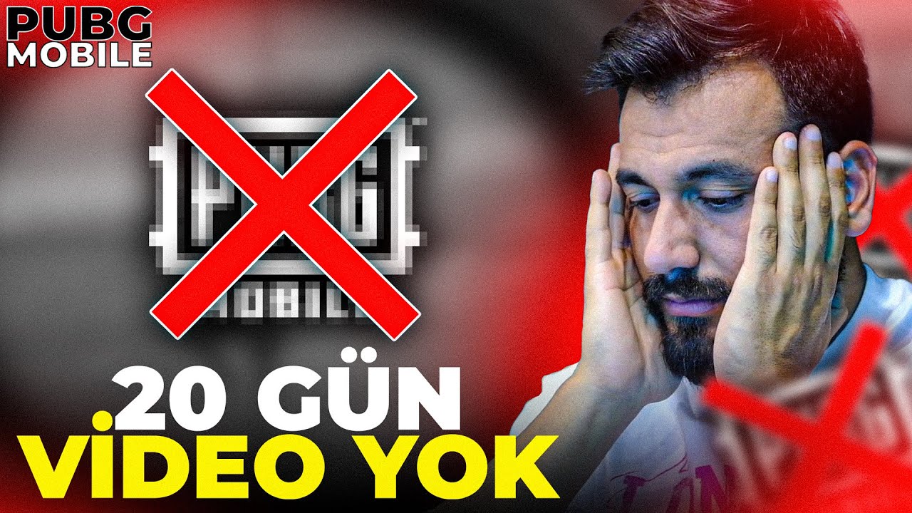 20 GÜN KANALA VİDEO YOK PUBG MOBILE'Yİ SİLİYORUM / Pubg Mobile