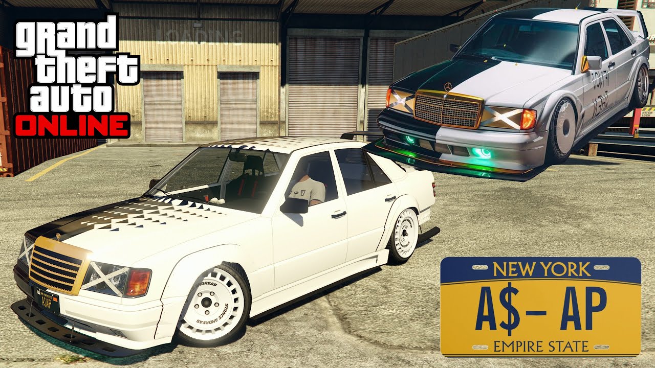GTA 5 - Celebrity Build - A$AP Rocky's Mercedes 190E (Benefactor