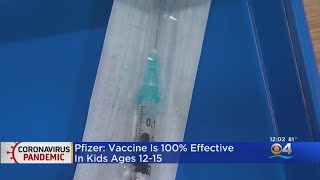 Pfizer Says Vaccine Effective In Kids Ages 12-15