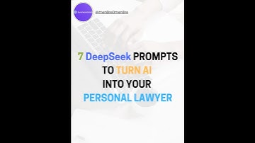 7 DEEPSKEEK PROMPTS TO TURN AI INTO YOUR PERSONAL LAWYER