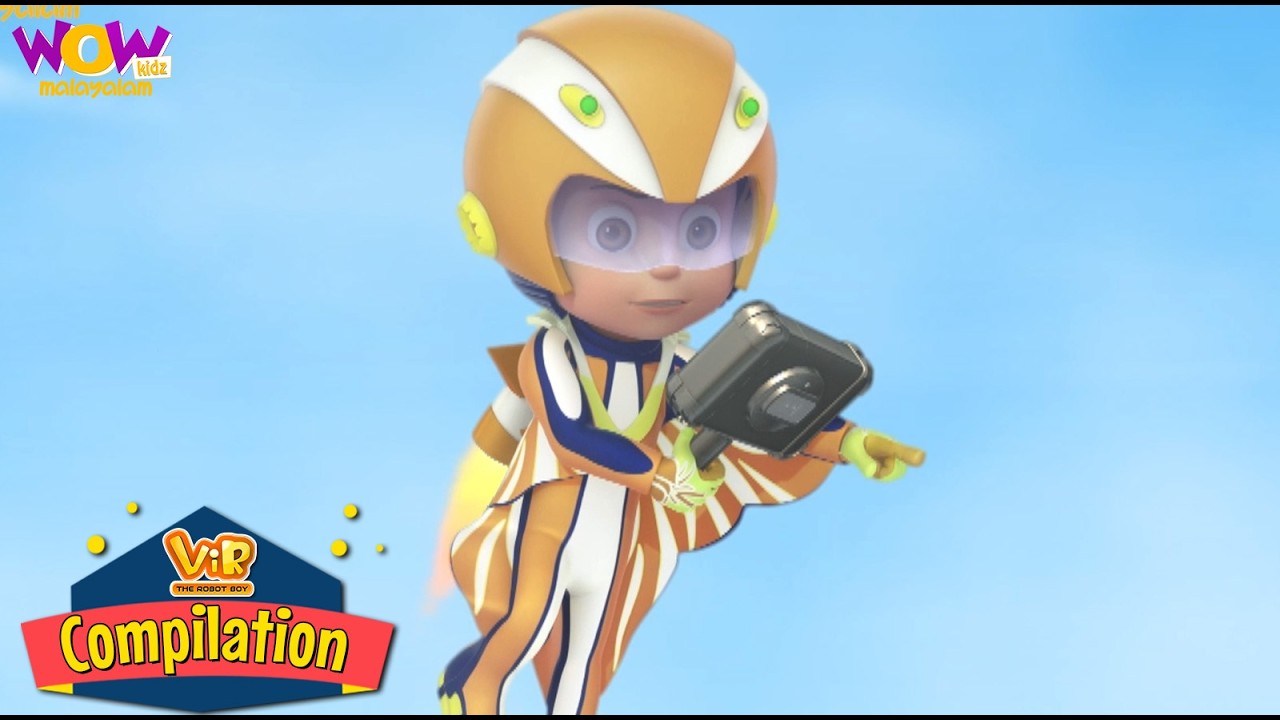 സൂപ്പർഹീറോ വീർ | Vir The Robot Boy | Compilation 78 | Best malayalam story | Cartoon