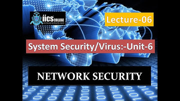 Virus & Threats||Types of Hackers||System Security||||Lecture-06||By Sarvesh Sir||IICS College