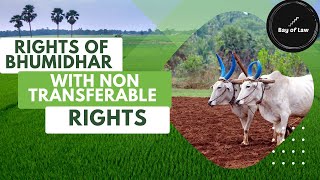 Rights of Bhumidhar with non transferable rights (Uttar Pradesh Revenue Code,2006)
