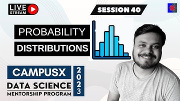 Session 40 - Probability Distribution Functions - PDF, PMF & CDF | DSMP 2023