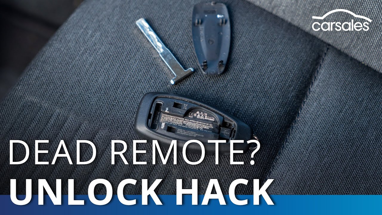 How To Start Car With Dead Key Fob How to unlock your car when the remote battery is dead @carsales - YouTube