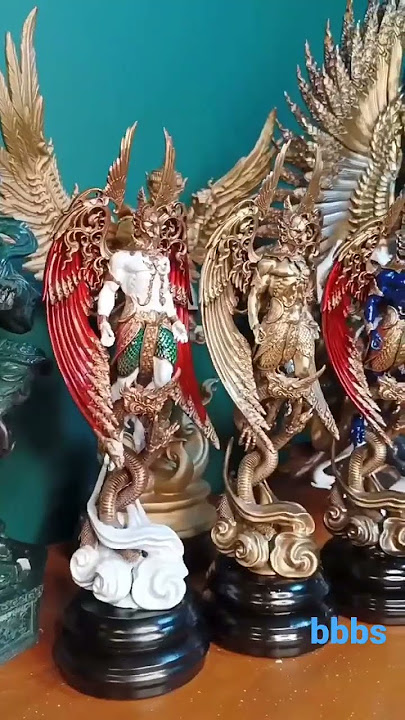 Phaya Garuda god bird various color #sculpture #sculpture_art #thai #thaiart #god #thailandtravel