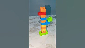 Satisfying Diy Building Blocks Sparrow | ASMR sound #asmr #asmrsounds #buildingblocks #shortvideo