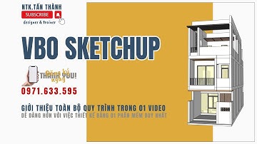 TOÀN BỘ QUY TRÌNH LÀM VIỆC SKETCHUP/ Đơn giản để thực hành chỉ trong một video