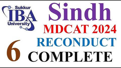 IBA Sukkur MDCAT 2024 Reconduct Solved Paper | Sindh MDCAT 2024 Reconduct Solved Paper Complete 