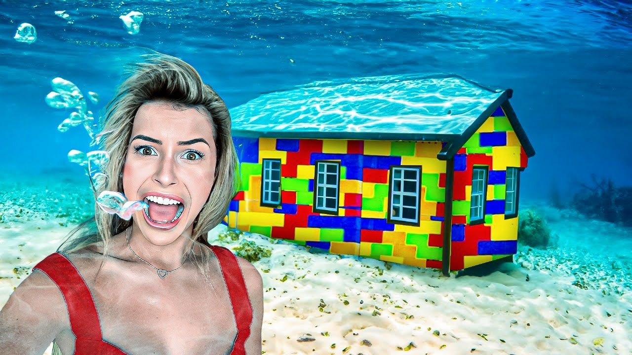 Quem ficar mais tempo na casa aquática extrema vence — um de nós desistiu cedo demais!!
