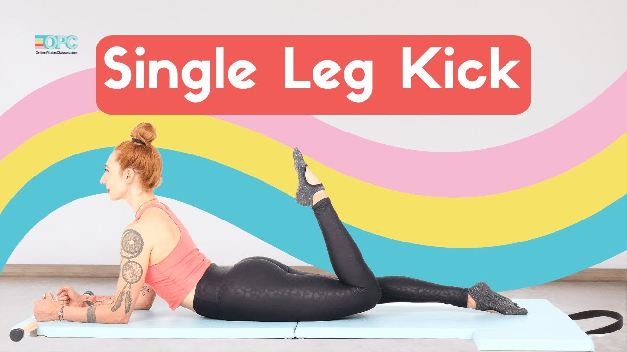 Single Leg Kick on the Mat Online Pilates Classes YouTube