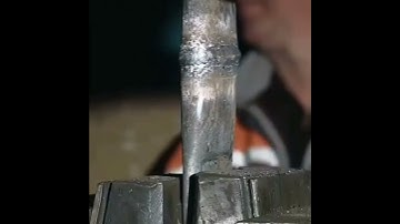 Testing the tensile strength of a weld