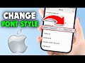 How to Change Font Style in iPhone (2026)