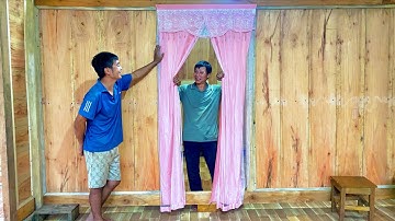 DAU & PHIN complete installation of bedroom walls, super beautiful curtains