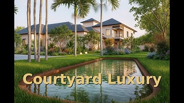 Modern Courtyard House – Calm Luxury Walkthrough | Tiny House Luxury Logic | ReRender AI