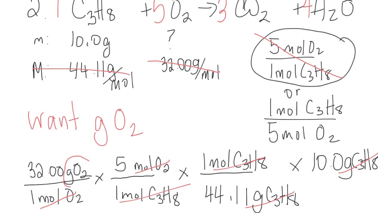 dimensional analysis grav stoich p3 - YouTube