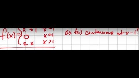 Is this piecewise function continuous at x=1?
