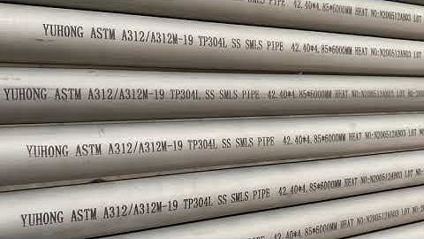 YUHONG ASTM A312 Stainless Steel Seamless Pipe
