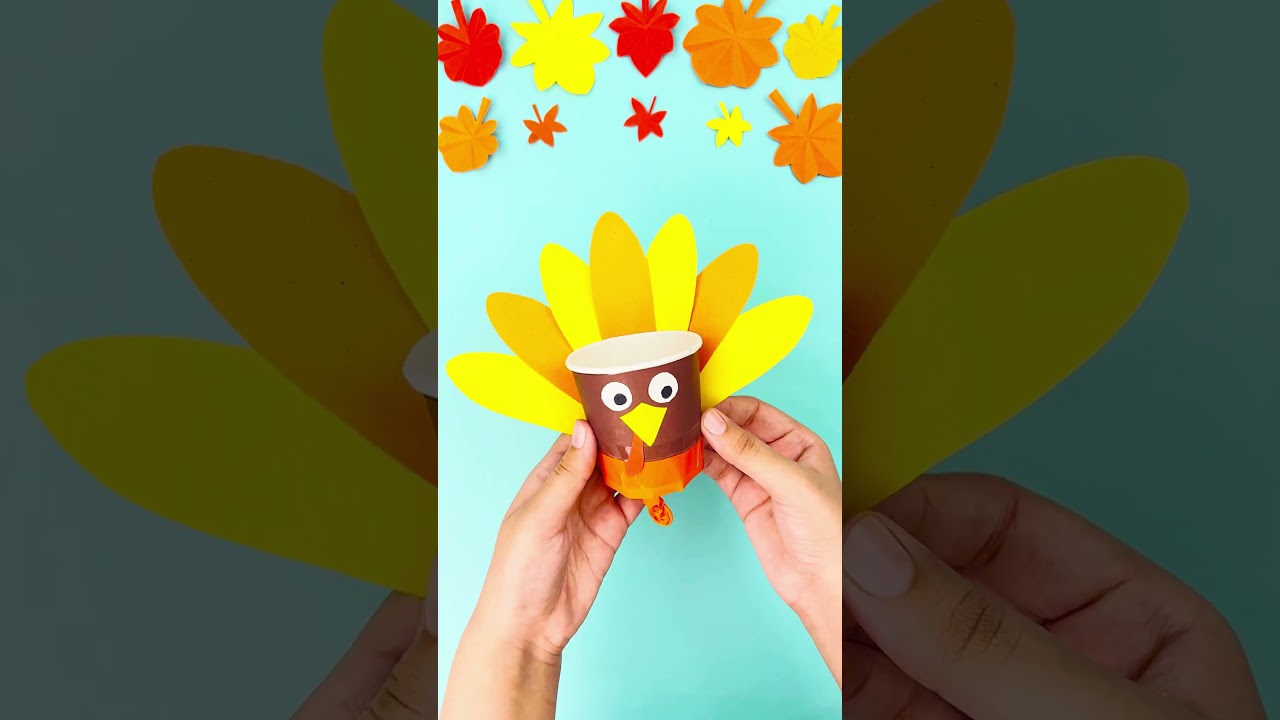Easy and Fun Thanksgiving Turkey Popper Craft for Kids to Make