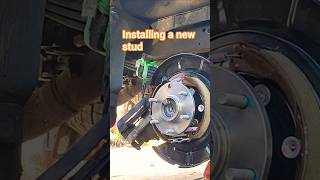 missing wheel stud replacement #adventures #mechanic