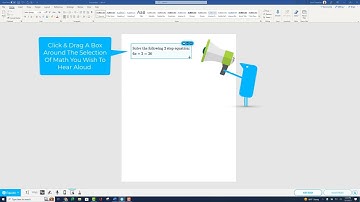 Use the Equatio Screenshot Reader in Desktop