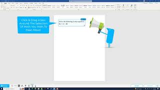 Use the Equatio Screenshot Reader in Desktop