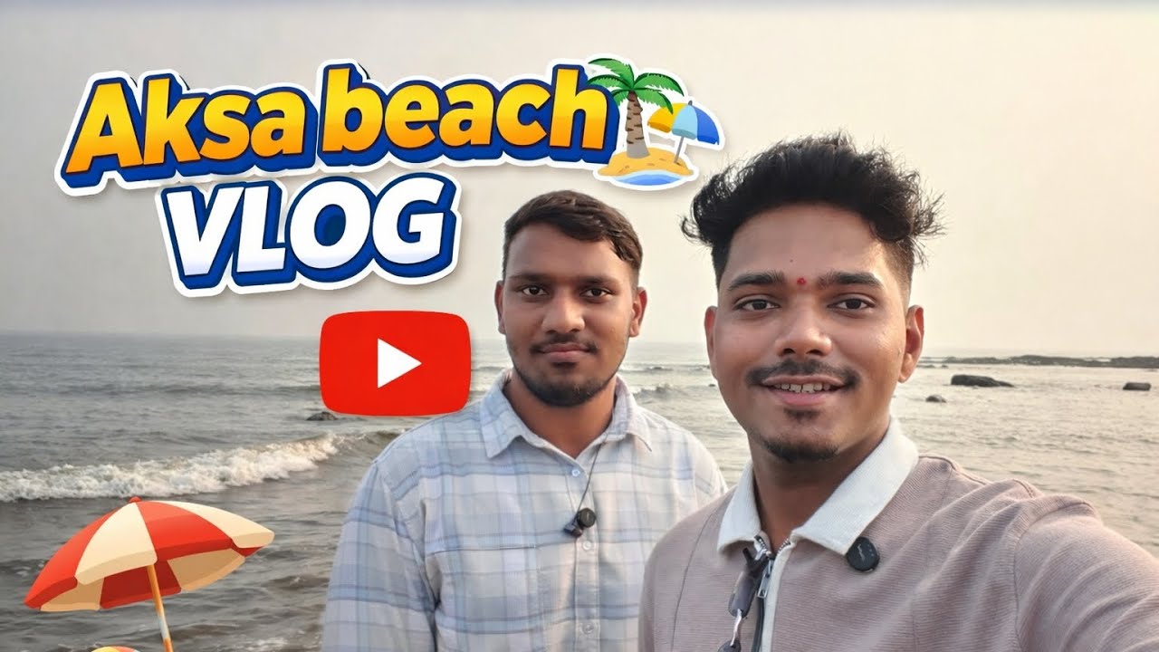 Aksa Beach 🏖️ Vlog | Mumbai Hidden Beach 🌊 | Fun, Food & Sunset 🌅