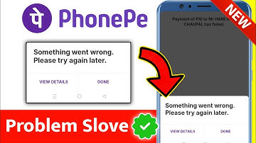 phonepe something went wrong please try again later | something went wrong please try again 2025 