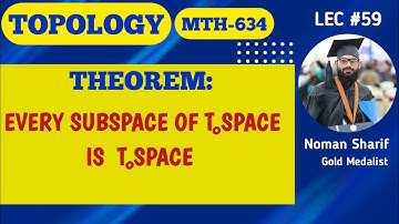 Subspace of To space is To | mth634 short lecture | Topological spaces | PU Msc mathematics