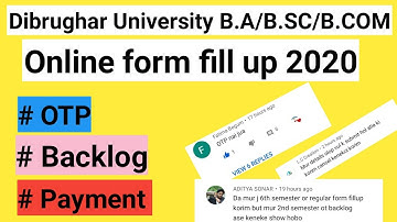 dibrughar university form fill up | dibrughar university form fill up problem | back | payment|