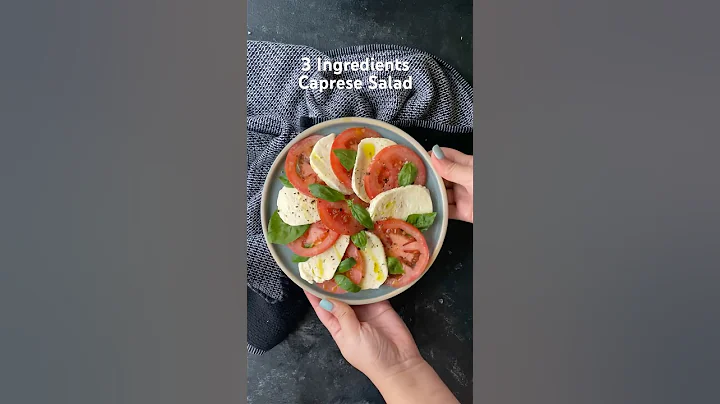 Simple is often the BEST! Tomato, mozzarella and basil. Classic Italian Caprese salad is AMAZING!