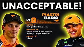 HUGE TENSION at McLaren as Norris TOLD OFF after Piastri Team Orders! THIS IS INSANE!