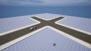 Procedural Road System | Dev Preview #4 - 1-way Road Intersections (Crossroad & T-Intersection)