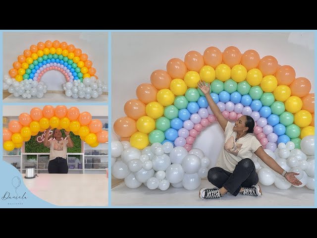 COME FARE UN ARCOBALENO DI PALLONCINI 