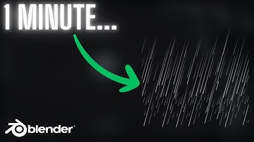 BLENDER SIMPLIFIED - How To Make Rain Animation in Blender 4.3 - Tutorial