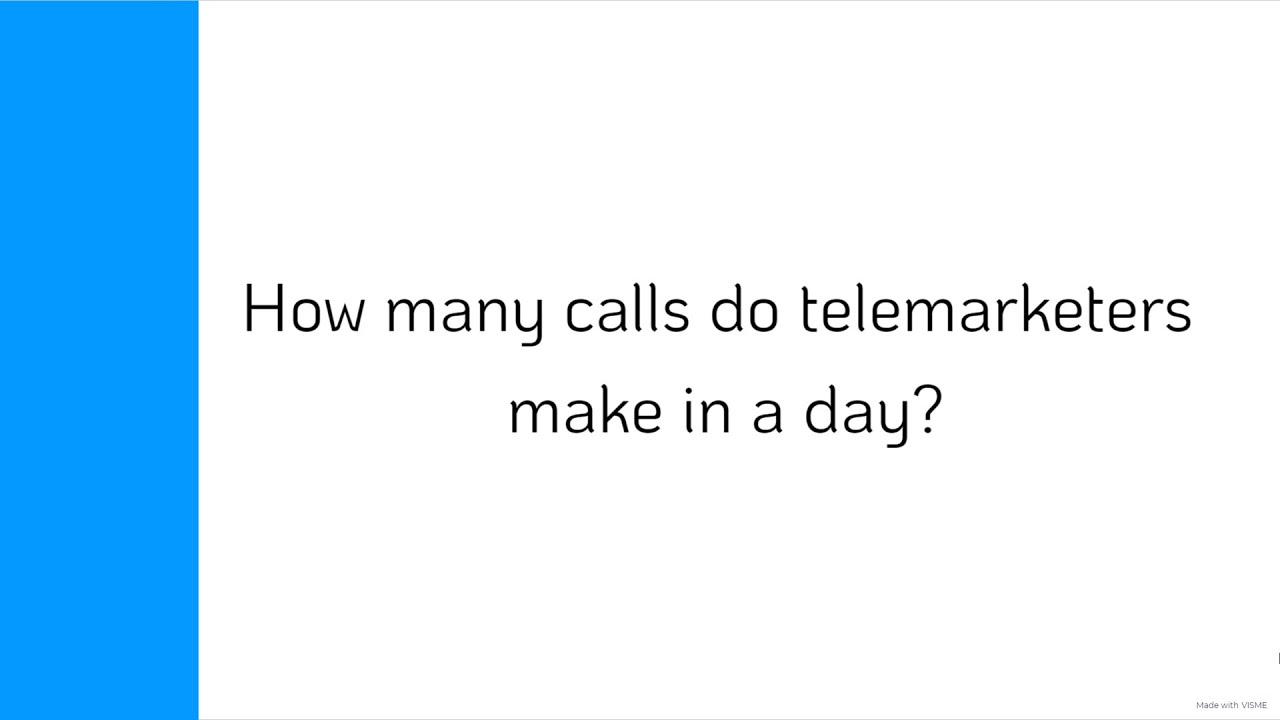 How Many Calls Do Telemarketers Make in a Day? YouTube